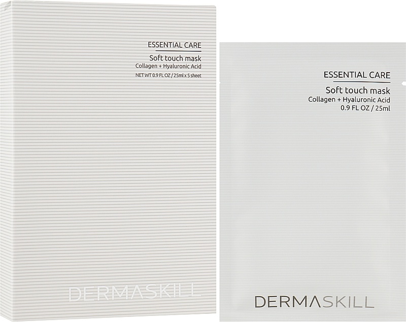 Dermaskill Маска для обличчя з Колагеном та Гіалуроновою кислотою, 5*25 мл
