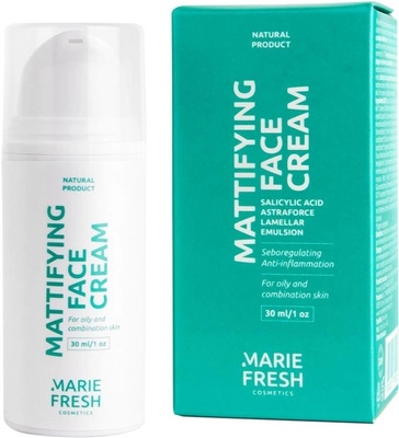 Marie Fresh Крем для жирної та комбінованої шкіри обличчя, 30 мл