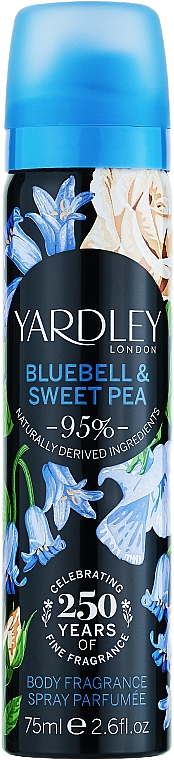 Yardley Дезодорант Blueebell & Sweetpea, 75 мл