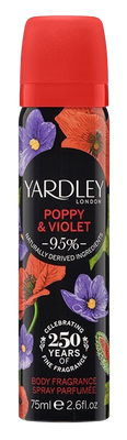 Yardley Дезодорант Poppy & Violet, 75 мл