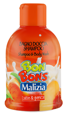 Bon Bons Шампунь-гель молоко і персик, 500 мл