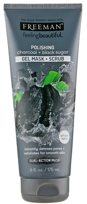 Freeman Розгладжувальна маска для обличчя Вугілля і Чорний цукор, 175 мл