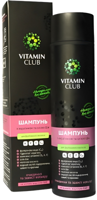Vitamin Club Шампунь з кератином та олією Ши, 250 мл