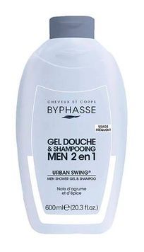 Byphasse Men гель-шампунь для душу Urban Swing, 600 мл