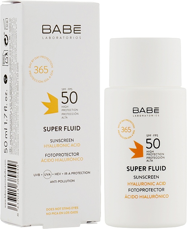 Babe Sun Сонцезахисний супер флюїд SPF50+ для всіх типів шкіри, 50 мл