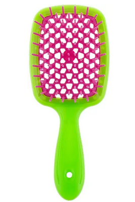 Janeke Superbrush щітка для волосся, салатова - фуксія
