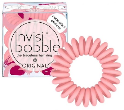 Invisibobble Резинка-браслет для волосся срібно-рожева