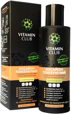 Vitamin Club Лосьйон тонізуючий з мінералами та 8-ма амінокислотами, 150 мл