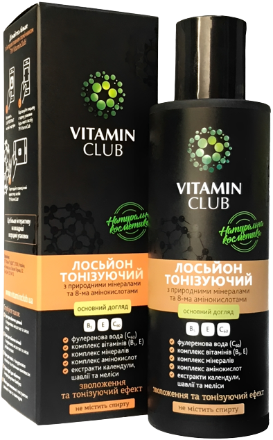 Vitamin Club Лосьйон тонізуючий з мінералами та 8-ма амінокислотами, 150 мл