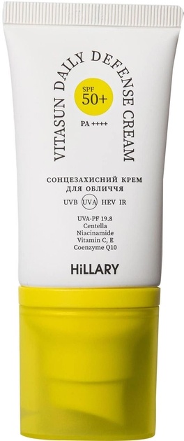 Hillary Сонцезахисний крем для обличчя SPF 50+, 40 мл