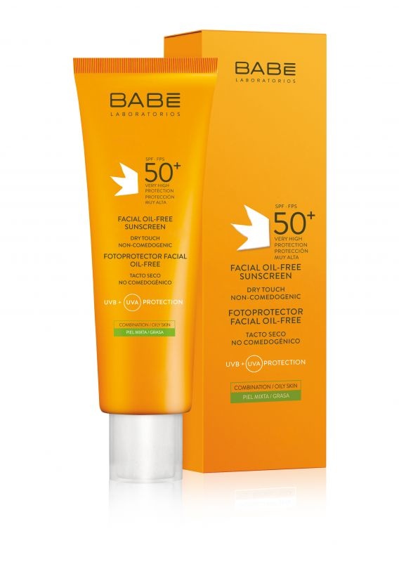 Babe Sun Безмасляний матуючий сонцезахисний крем для обличчя SPF50+, 50 мл