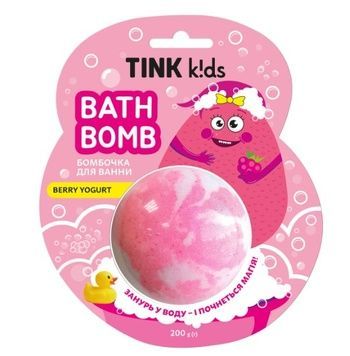 Tink Kids Бомбочка для ванни Berry Yogurt, 200 г