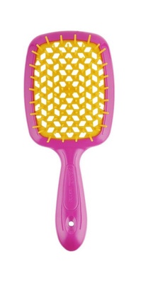Janeke Superbrush Small щітка для волосся, рожева + жовта