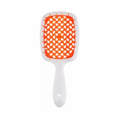 Janeke Superbrush щітка для волосся, біло-оранжева
