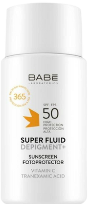 Babe Sun Сонцезахисний супер-флюїд депігментат + Вітамін С (SPF50+), 50 мл