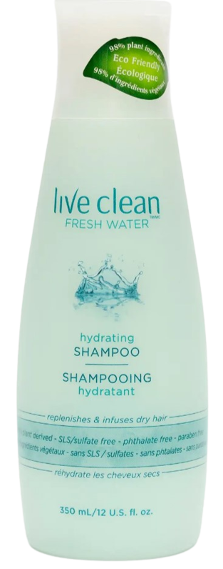 Live Clean Fresh Water Шампунь для зволоження волосся, 350 мл