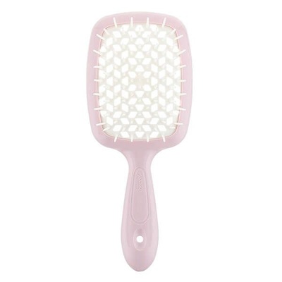 Janeke Superbrush Small щітка для волосся, світло рожева + біла
