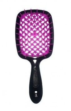 Janeke Superbrush Small щітка для волосся, чорна + фіолетова