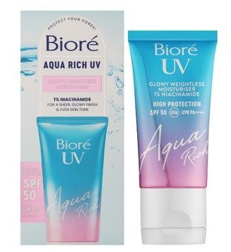 Biore Крем зволожуючий Aqua Rich Glow (SPF50), 50 мл