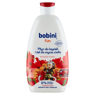 Bobini Fun 2в1 для купання з ароматом Малини, 500 мл