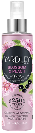 Yardley Парфум-спрей для тіла-вол. Cherry Blossom & Peach, 200 мл