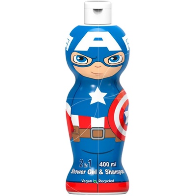 Marvel Captain America 1D Шампунь-Гель для душу, 400 мл