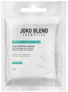 Joko Blend Альгінатна маска заспокійлива з екстрактом зеленого чаю та алоє, 20 г