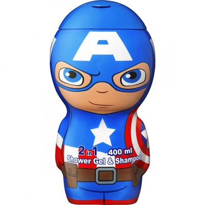 Marvel Captain America 2D Шампунь-Гель для душу, 400 мл